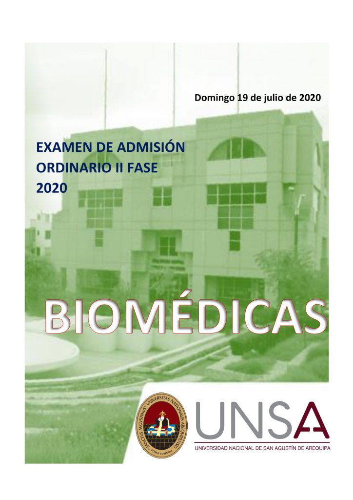 examen ordinario unsa 2020 segunda fase biomedicas arequipa sedna editorial 0001